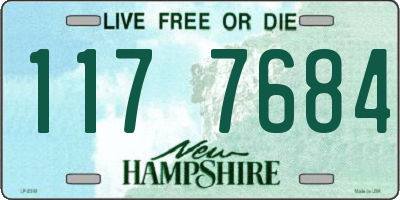 NH license plate 1177684