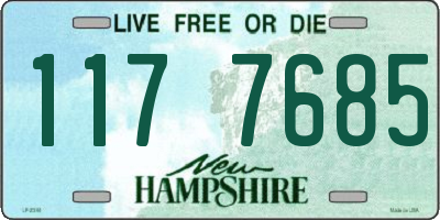 NH license plate 1177685