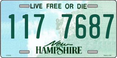 NH license plate 1177687
