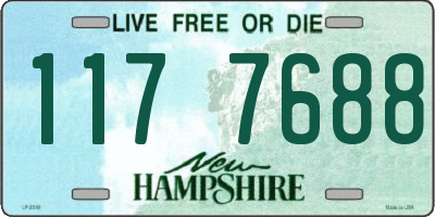 NH license plate 1177688
