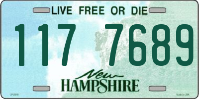 NH license plate 1177689