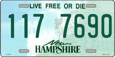 NH license plate 1177690