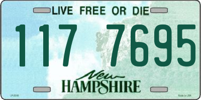 NH license plate 1177695