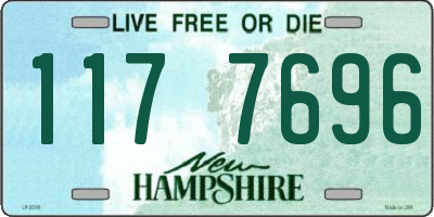 NH license plate 1177696
