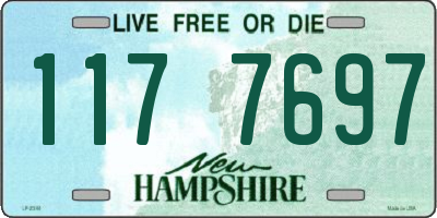 NH license plate 1177697