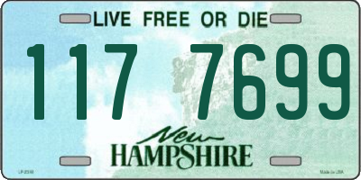 NH license plate 1177699