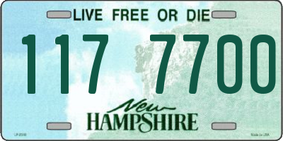 NH license plate 1177700