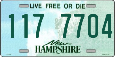 NH license plate 1177704
