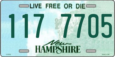 NH license plate 1177705