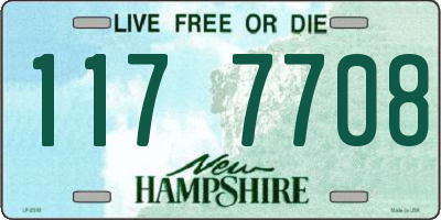NH license plate 1177708