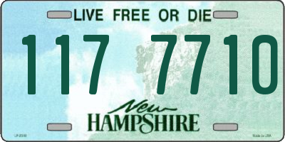 NH license plate 1177710