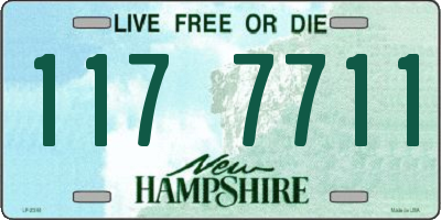 NH license plate 1177711