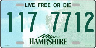 NH license plate 1177712