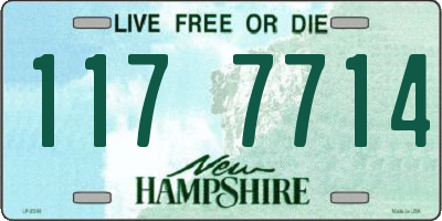 NH license plate 1177714
