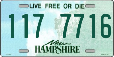 NH license plate 1177716