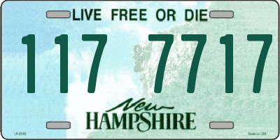 NH license plate 1177717
