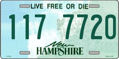 NH license plate 1177720
