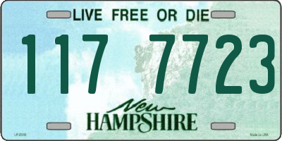 NH license plate 1177723