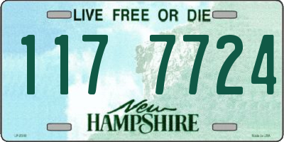 NH license plate 1177724