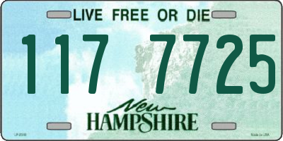 NH license plate 1177725