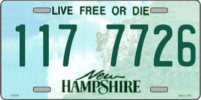 NH license plate 1177726