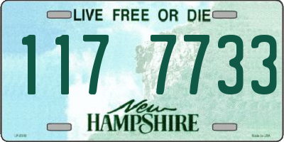 NH license plate 1177733