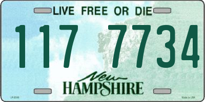 NH license plate 1177734