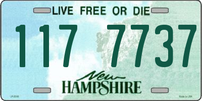 NH license plate 1177737