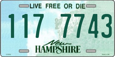 NH license plate 1177743