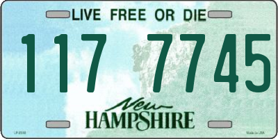 NH license plate 1177745