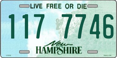 NH license plate 1177746