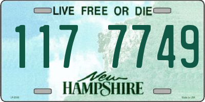 NH license plate 1177749