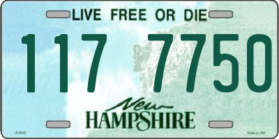 NH license plate 1177750