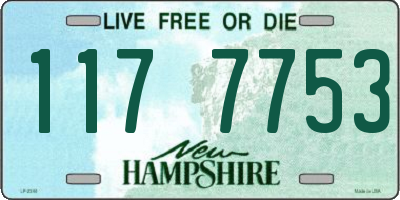 NH license plate 1177753