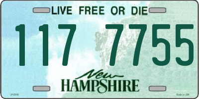 NH license plate 1177755