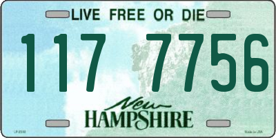 NH license plate 1177756