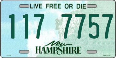 NH license plate 1177757