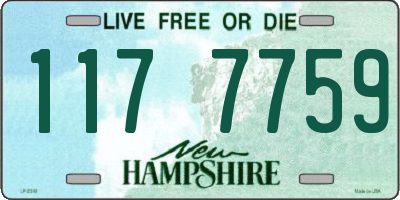 NH license plate 1177759
