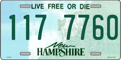 NH license plate 1177760