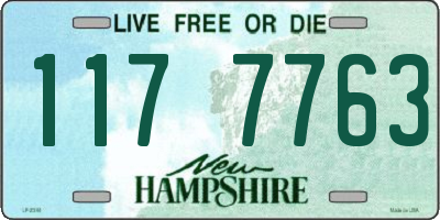 NH license plate 1177763