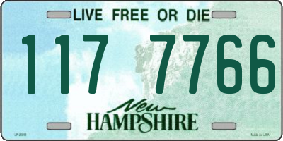 NH license plate 1177766