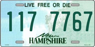 NH license plate 1177767
