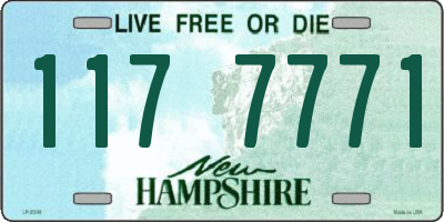 NH license plate 1177771