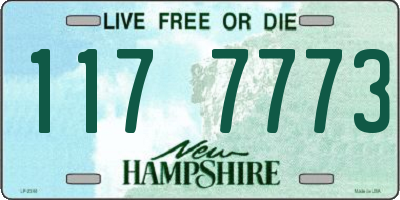 NH license plate 1177773
