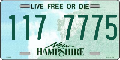 NH license plate 1177775