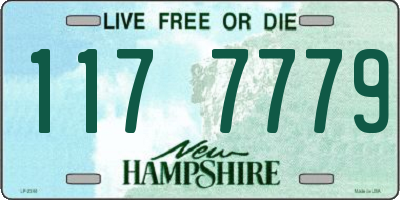 NH license plate 1177779
