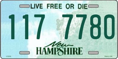 NH license plate 1177780