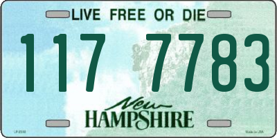 NH license plate 1177783