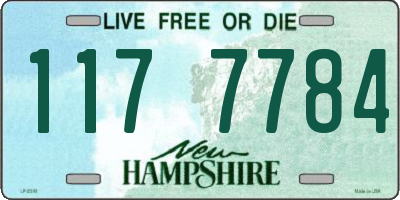 NH license plate 1177784