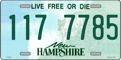 NH license plate 1177785
